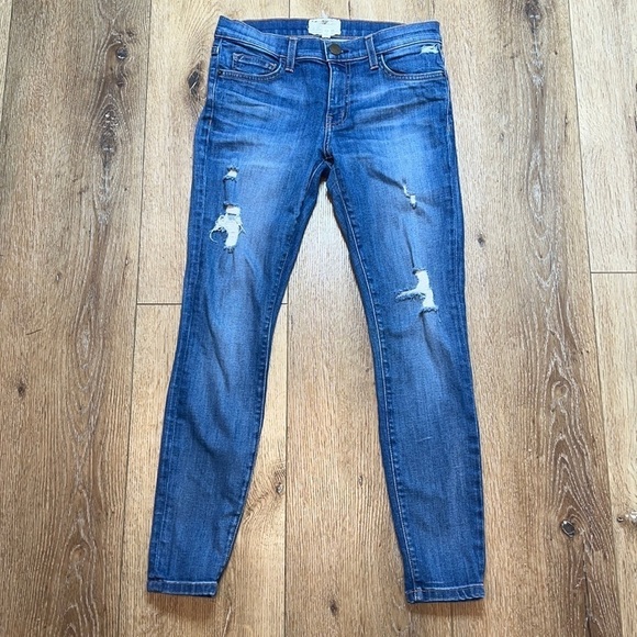 Current/Elliott The Stiletto Niagara Destroy Skinny Jeans Size 27 - Picture 3 of 10